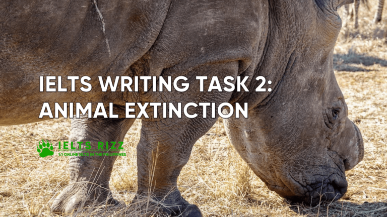 ielts essay on animal extinction