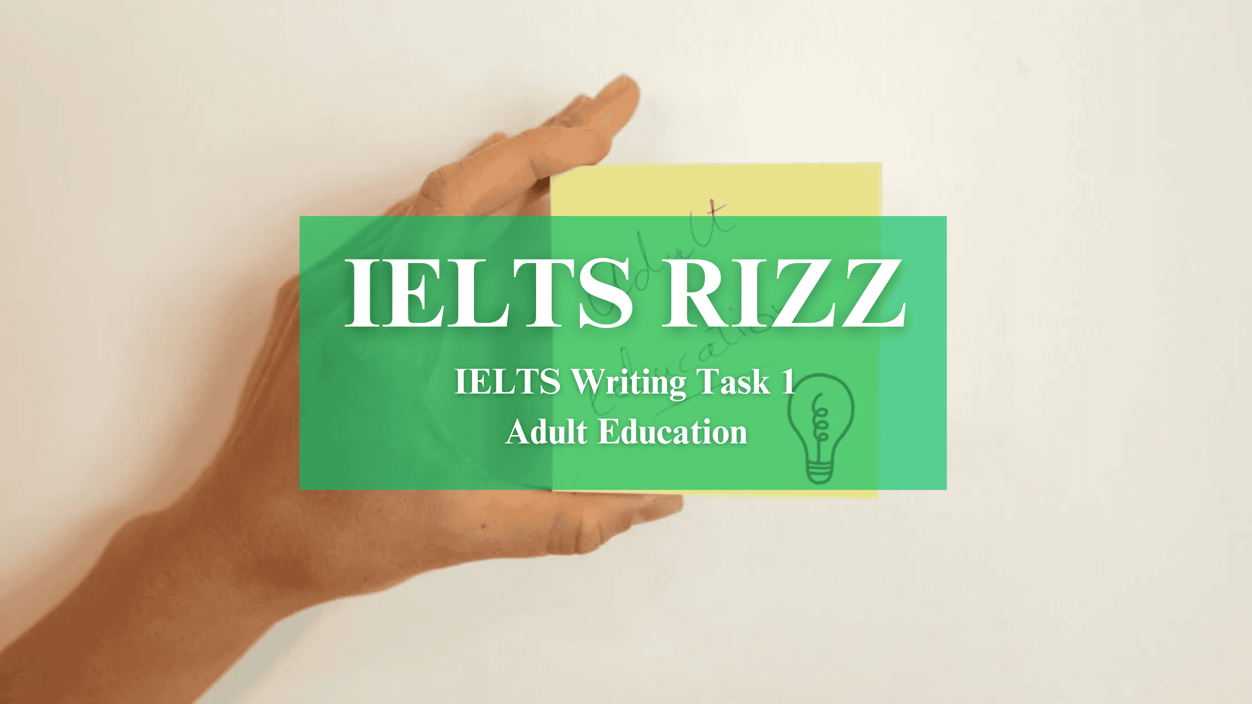IELTS Writing Task 1 - Academic - Adult Education - IELTS Rizz